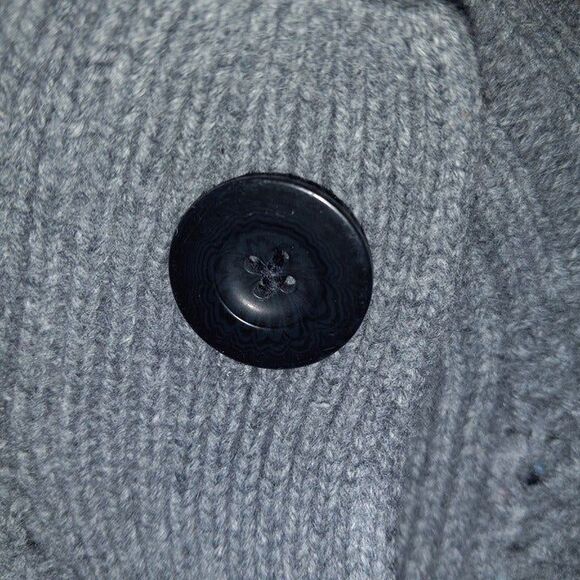 Old Navy Chunky Knit Grandpa Cardigan-Lambs Wool Blend-Belted-Button Front - Picture 5 of 10